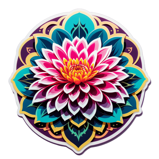 Thiên Đường Hoa Dahlia sticker