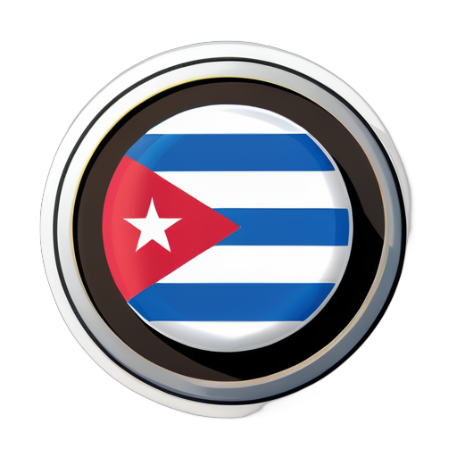 Cuban flag sticker