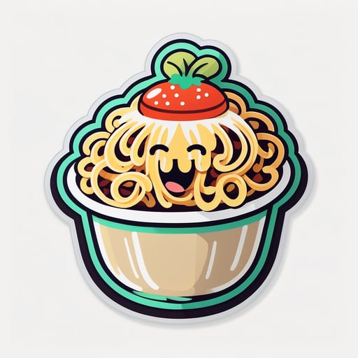 Spaghetti dễ thương sticker