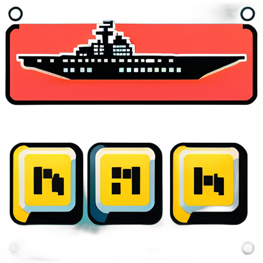 please write me the code ABAP for the game battleship sticker