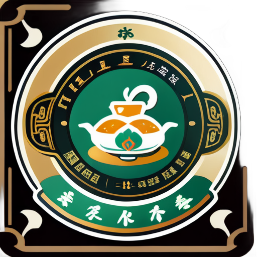 Describe the logo of an ancient tea specialty store. The ancient tea specialty store mainly sells Inner Mongolia specialty foods, beef jerky, milk tea, cistanche deserticola, Mongolian wine, milk slices, milk tofu, fried rice, etc. It also sells tea, with varieties including black tea, green tea, Scented tea, and also tea packaging gift boxes sticker