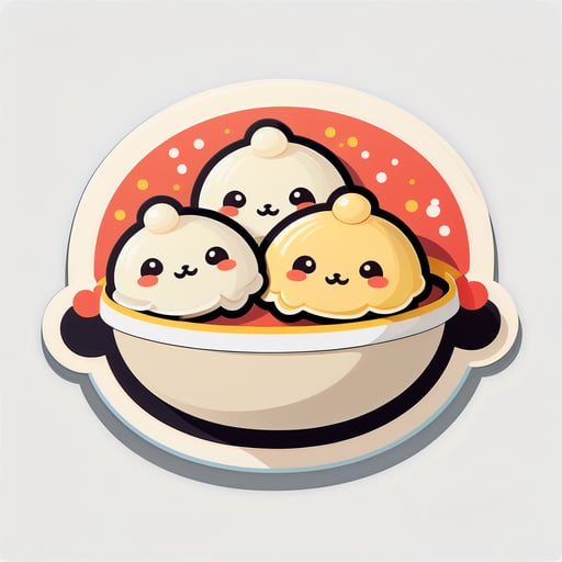 Dumplings fofos sticker