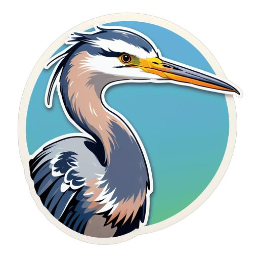 Spellbound Heron Meme sticker