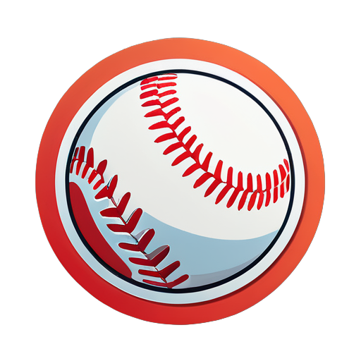 Baseball sticker