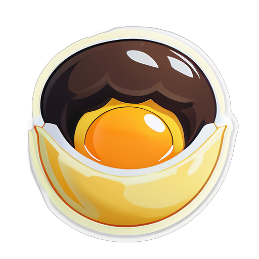 Egg yolk brother sticker