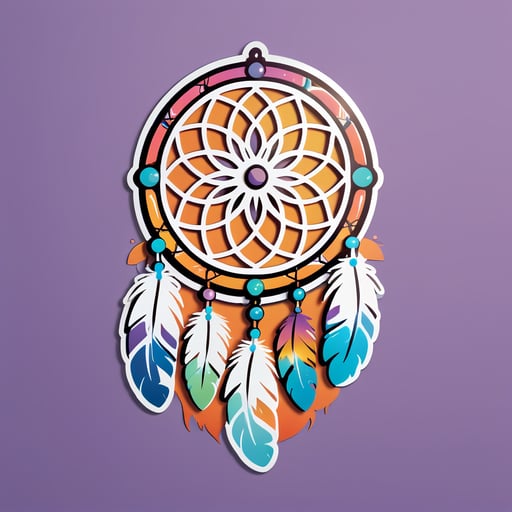 Plumas de Atrapasueños sticker