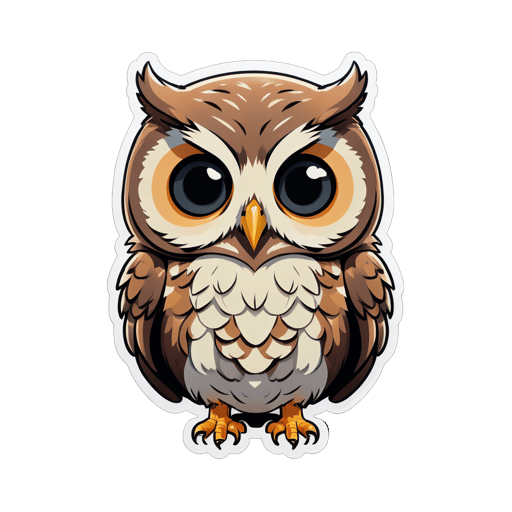 Lonely Owl Meme sticker