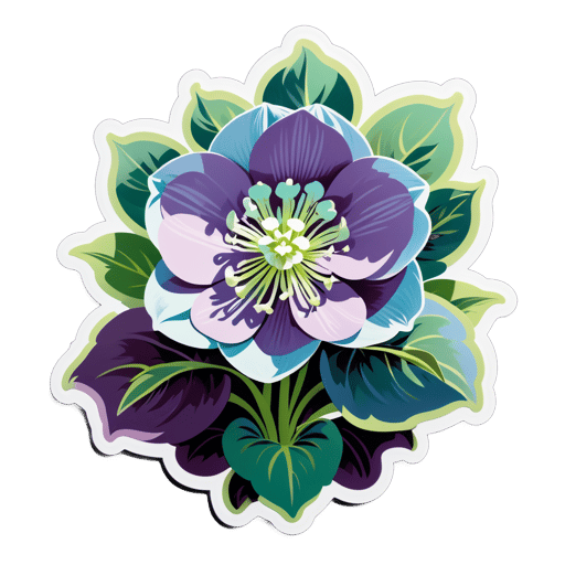 Heavenly Hellebore Horizon sticker