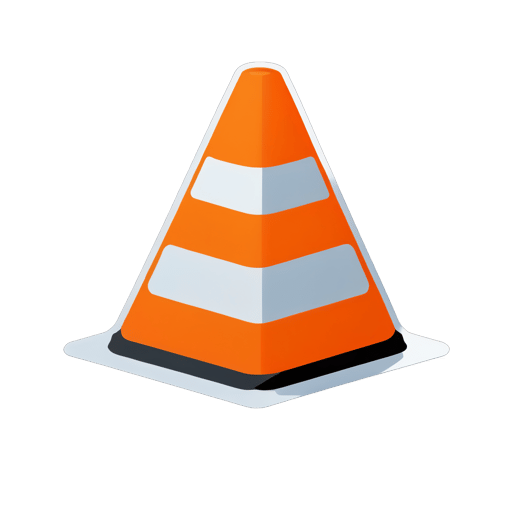 Reflective Safety Cone sticker