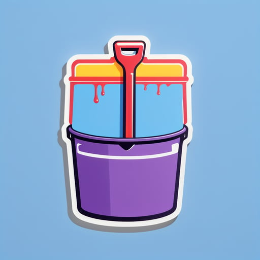 Squeegee và Bucket sticker