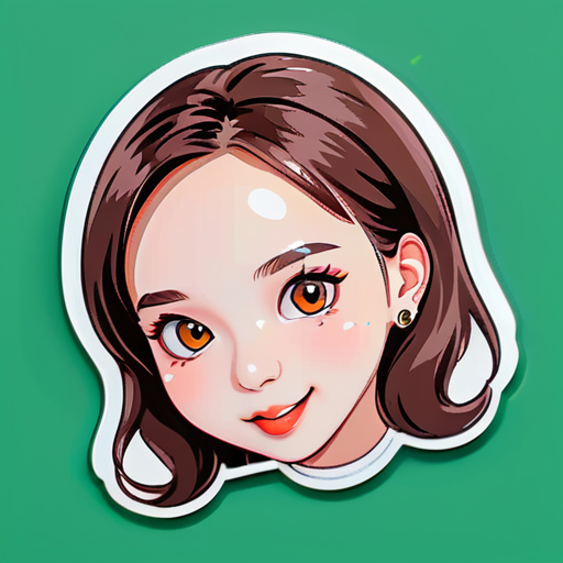 make me a sticker of nayeon twice's face sticker