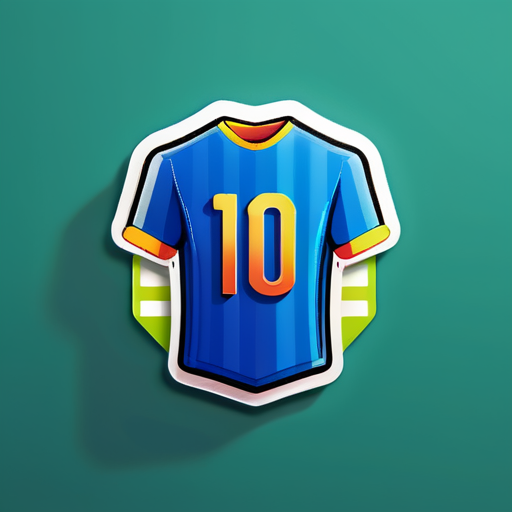 Haz una pegatina de camiseta de fútbol sticker