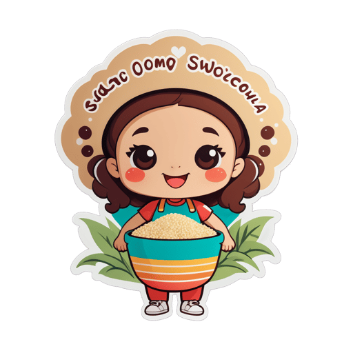 Quinoa linda sticker