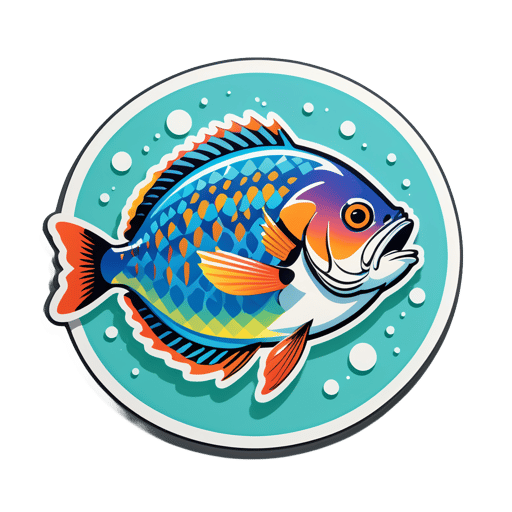 Poisson frais sticker