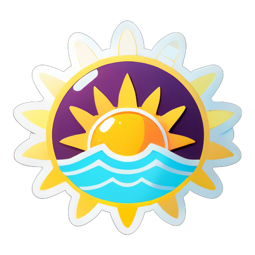 Sun Crown sticker