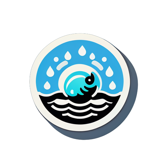 please create the sticker about water
 sticker