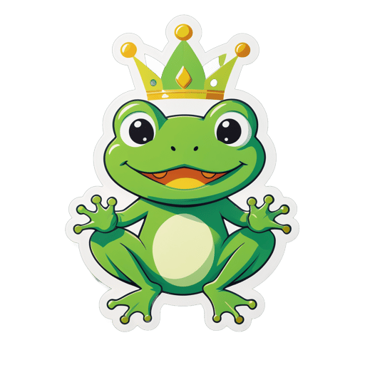 Jumpy Frog Prince sticker