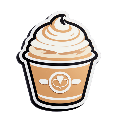 Frischer Latte sticker