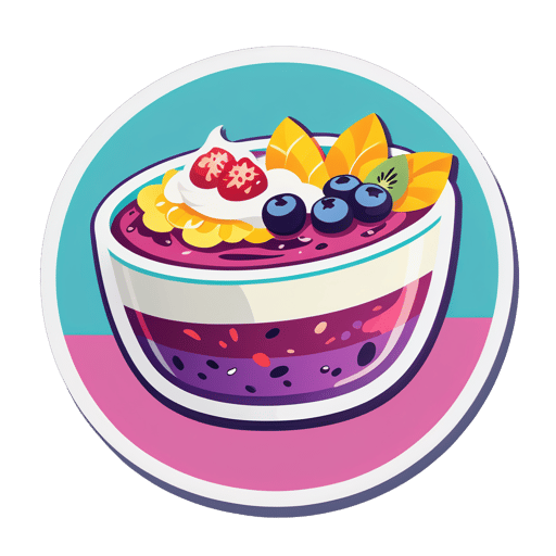 Délicieux Bol de Smoothie sticker