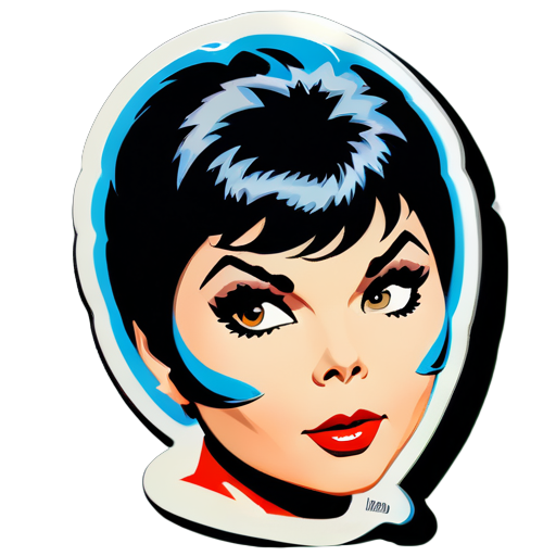 adesivo de Yvonne Craig sticker