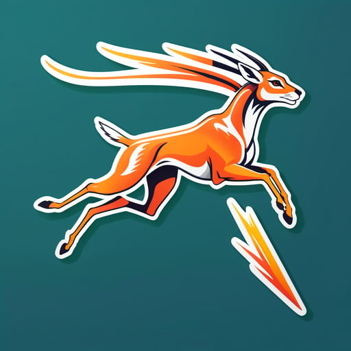 Swift Gazelle Runner sticker