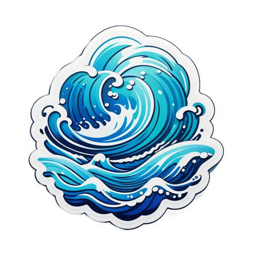 Agua Ondulante sticker