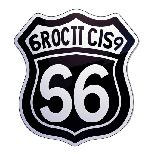 Señal de la Ruta 66 sticker