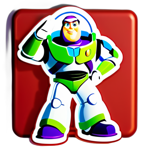 Buzz Lightyear saúda sticker