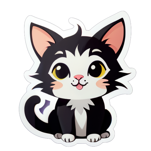 a cute cat sticker