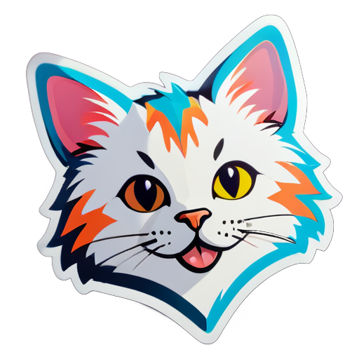  a cat sticker