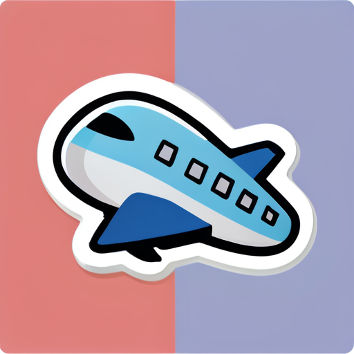 Flugzeug sticker