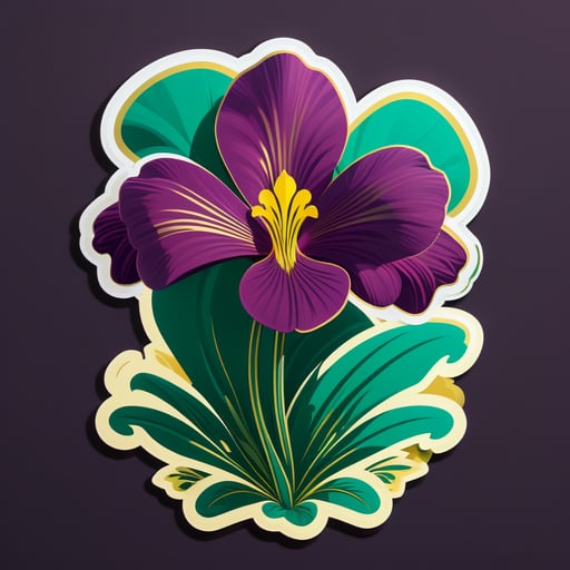 Hành trình Oxalis xa hoa sticker