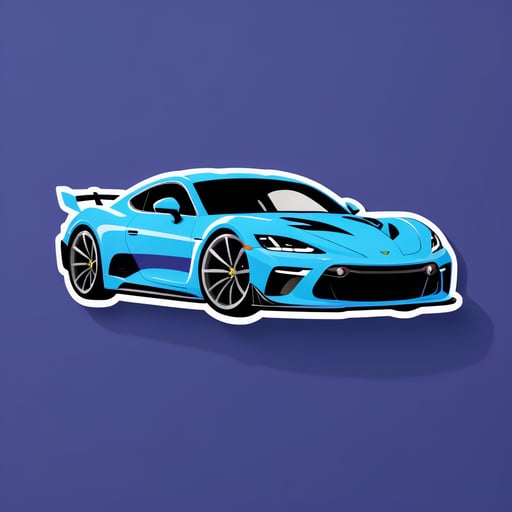 Sleek Sports Car sticker