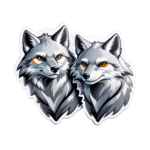 Beefy Silver Foxes sticker