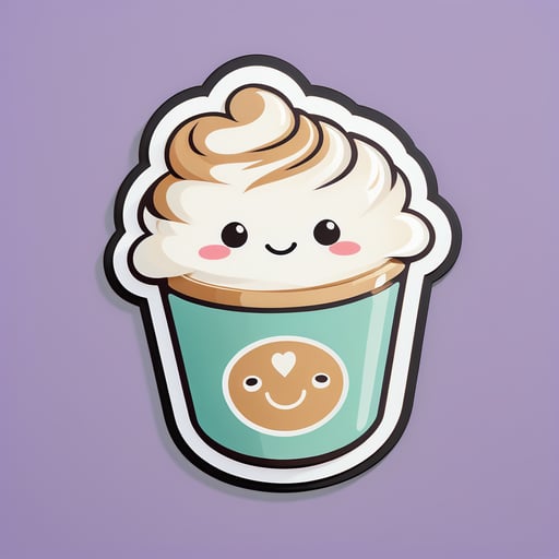 Latte lindo sticker