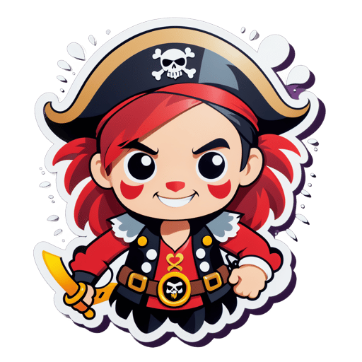 Brave Heart Pirate sticker