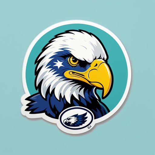 Aigles en lin dodu sticker