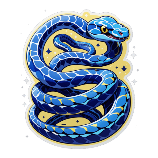 Serpents Lapis en surpoids sticker