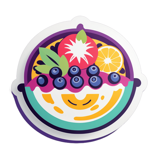 Tigela de Smoothie Fresco sticker