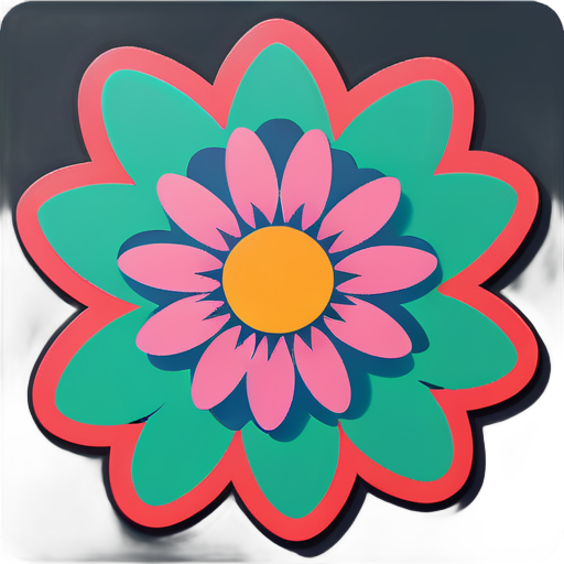 Flower sticker