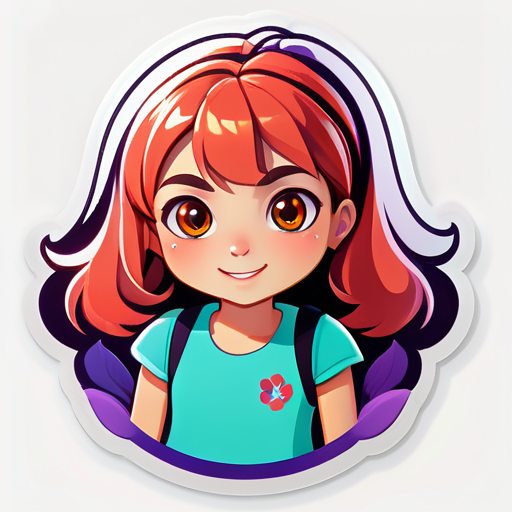 Make a logo by the girl name of Lina  sticker