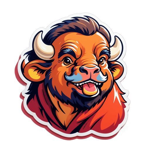 Satisfied Buffalo Meme sticker