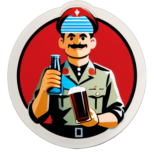 Lt Archie Hicox bestellt 3 Biere in Inglourious Basterds sticker