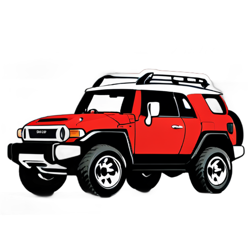 fj cruiser 馬爾博羅外觀 sticker