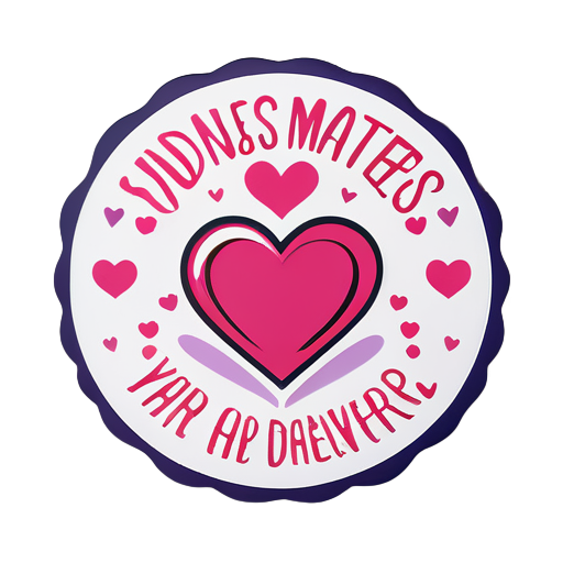 "Kindness Matters: Spread Love Everywhere" sticker