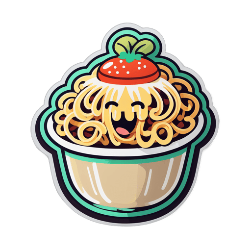 Spaghetti dễ thương sticker