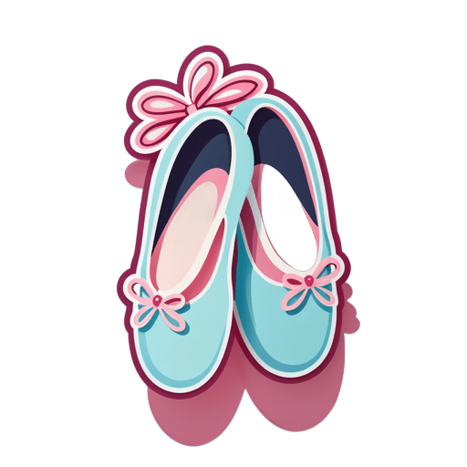 Elegante Ballettschuhe sticker