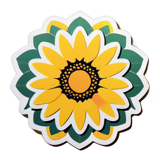 sunflower sticker