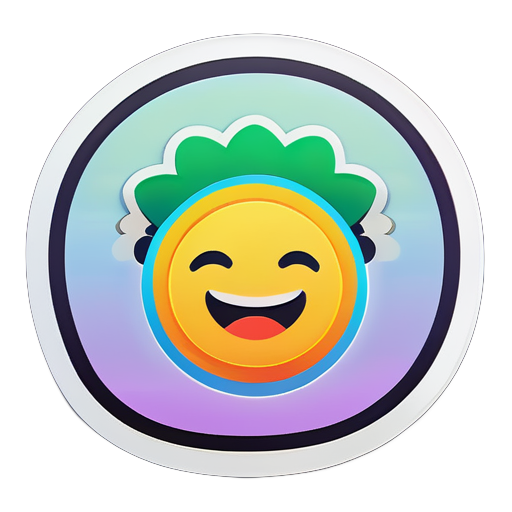 Haz un emoji que exprese gratitud en toda la web sticker