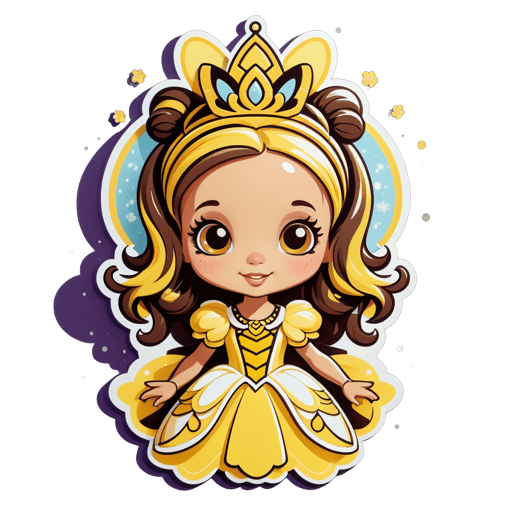 Dulce Princesa Abeja de la Miel sticker